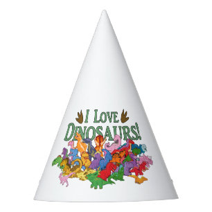 Cute and Colourful Dinosaurs Party Hat