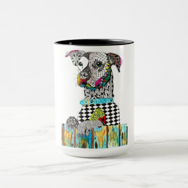 Cute and Colourful Dog Mug (Center)