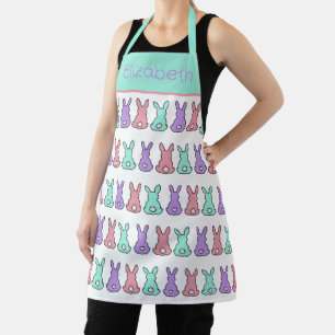 Cute and Colourful Easter Bunnies Personalized Apron