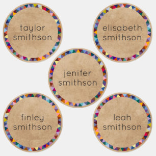 Cute And Colourful Elegant Personalized Name Schoo