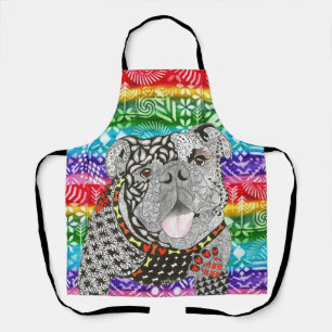 Cute and Colourful English Bulldog Apron