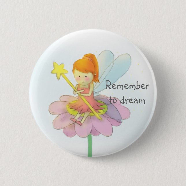Cute and Colourful Fairy 2 Inch Round Button (Front)