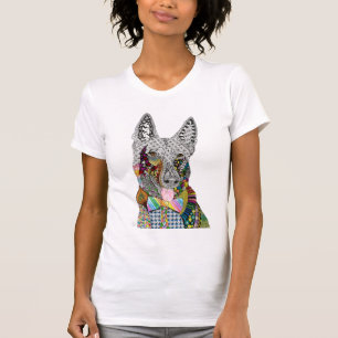 Cute and Colourful German Shepherd T-Shirt