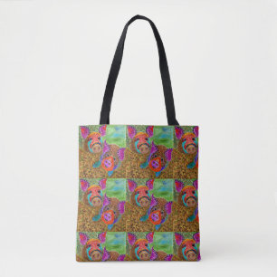 Cute and Colourful Guinea Hogs Tote Bag