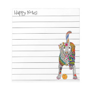 Cute and Colourful Labrador Retriever Notepad