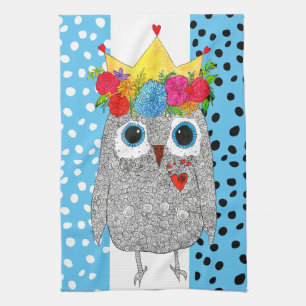 Cute and Colourful Owl Kitchen Towel