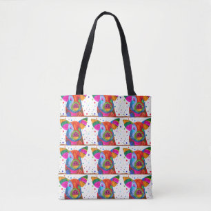 Cute and Colourful Pig Tote Bag