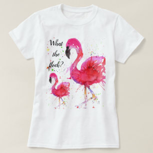 Cute and Colourful Pink Flamingo T-Shirt