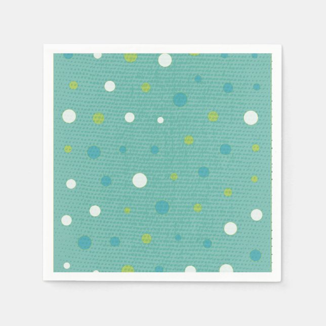 Cute and Colourful Polka Dots Paper Good Napkin (Front)
