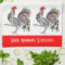 Cute and Colourful Rooster Kitchen Towel