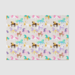 Cute and Colourful Unicorn Birthday Tissue Paper