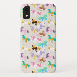 Cute and Colourful Unicorn Pattern iPhone XR Case
