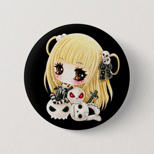 Cute and cool 2 inch round button (Front)