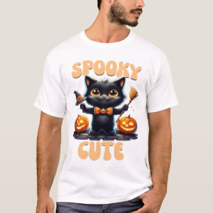Cute and creepy black cat Classic T-Shirt