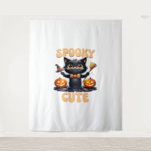 Cute and creepy black cat Classic T-Shirt Tapestry