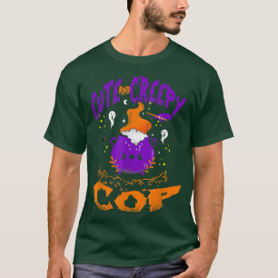 Cute and Creepy Cop - Funny Cop Halloween T-Shirt