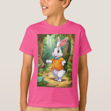 "Cute and Cuddly: Pink Rabbit Kids Fashion"