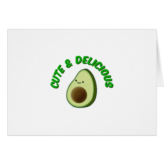 Cute And Delicious Avocado (Front Horizontal)