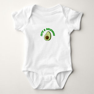 Cute And Delicious Avocado Baby Bodysuit