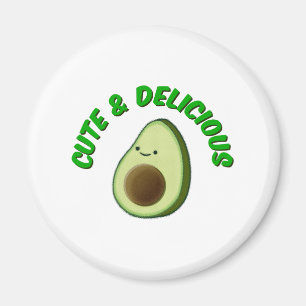 Cute And Delicious Avocado Magnet