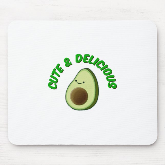 Cute And Delicious Avocado Mouse Pad (Front)