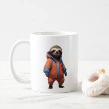 Cute and Friendly Sloth Illustration