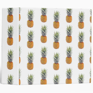 Cute and Fun Pineapple Pattern Design Binder