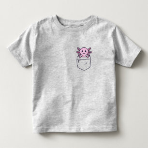 Cute and Funny Axolotl in pocket T-Shirt Classic R