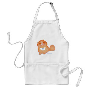 Cute and funny baby kitten with bib standard apron