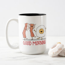 Cute and Funny Bacon and Egg Good Morning