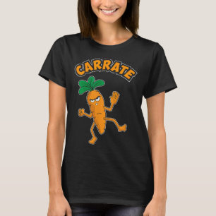 Cute And Funny Carrate Karate Training Carrot Pun T-Shirt
