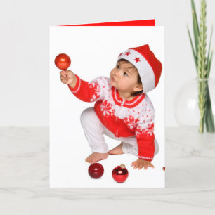 Cute and Funny Christmas Card - Baby