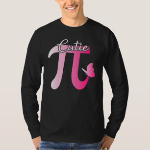 Cute And Funny Cutie Pi Math Pie Butterfly Adorabl T-Shirt