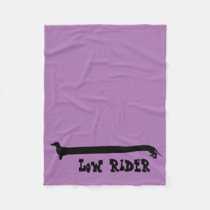 Cute and Funny Dachshund Fleece Blanket