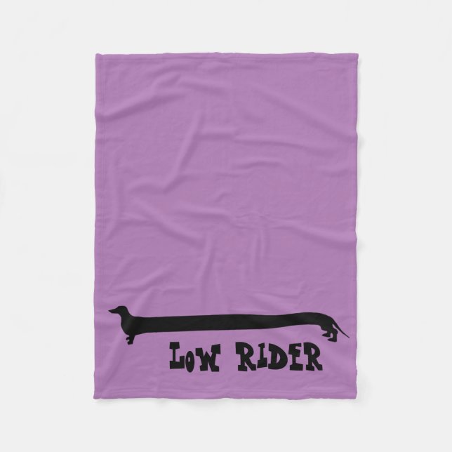 Cute and Funny Dachshund Fleece Blanket (Front)