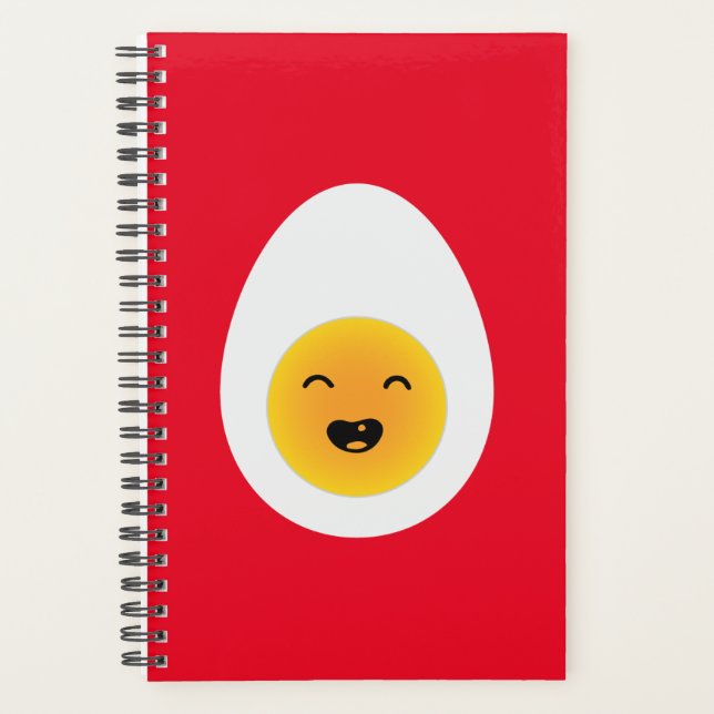 Cute and Funny Deviled Egg American Breakfast Planner (Front)