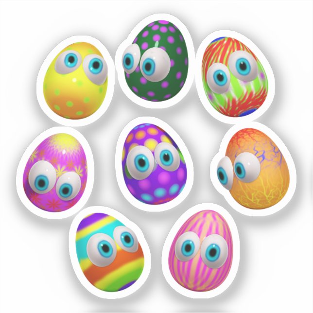 Cute and Funny Easter Eggs Cartoon (Front)