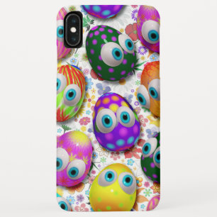 Cute and Funny Easter Eggs Cartoon iPhone XS Max Case