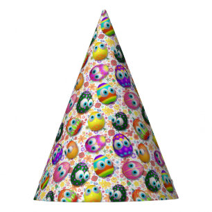 Cute and Funny Easter Eggs Cartoon Party Hat