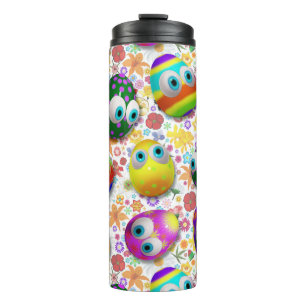 Cute and Funny Easter Eggs Cartoon Thermal Tumbler