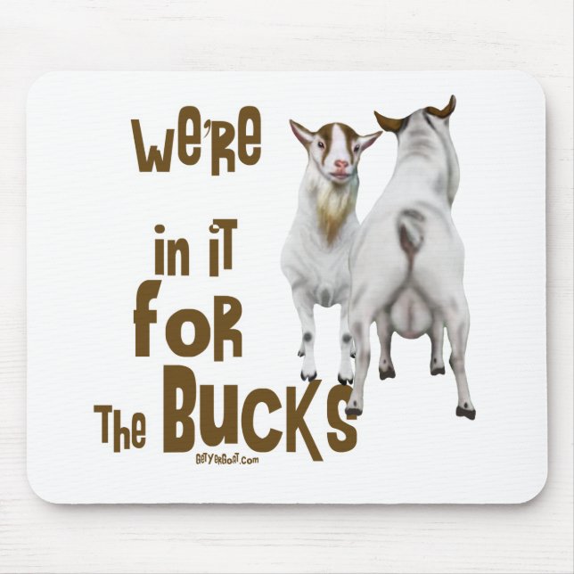 Cute and Funny Goat Mousepad (Front)