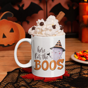 Cute And Funny Here For The Boos Halloween Coffee Mug