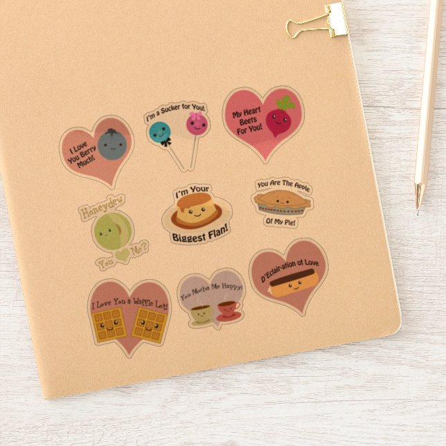 Cute and Funny Kawaii Love Food Puns (Notebook)