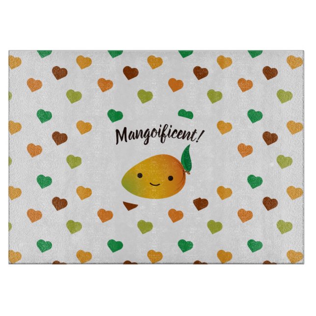 Cute and Funny  Mangoificent Mango Cutting Board (Front)