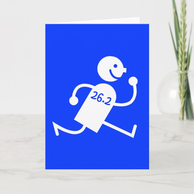 Cute and funny marathon card (Front)