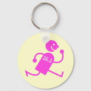 Cute and funny marathon keychain