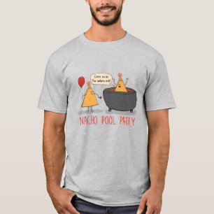 Cute and Funny Nacho Pool Party in Salsa T-Shirt