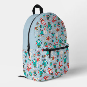 Cute and funny Non-Directional Christmas Ditsy Printed Backpack