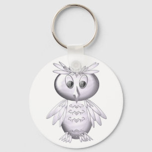 cute and funny owl pattern keychain