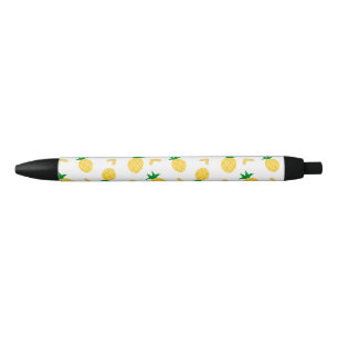 Cute and Funny Pineapple Pattern Black Ink Pen